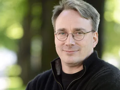 Portret van Linus Torvalds